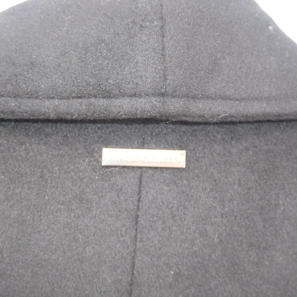 NEW Vince Camuto Women's Small Belted Wool Blend Midi Trench Coat Winter Black - Picture 10 of 12